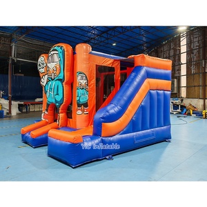 Château gonflable pour enfants <span class=keywords><strong>Happy</strong></span> Hip <span class=keywords><strong>Hop</strong></span> avec toboggan, pour événements et fêtes en plein air - Product Image 3