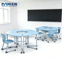 Chaise de bureau modulaire pliable en métal pour groupe d'étude |   Mobilier scolaire moderne, durable et écologique pour salles de classe collaboratives
