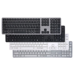 Clavier sans fil double mode 2,4 G Bluetooth, profil bas, taille standard, silencieux, pour ordinateur, Mac, MacBook, ordinateur portable, PC - Product Image 2