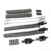 Ensemble de serrage à chaîne pour pièces industrielles CNC, fixation en acier allié pour fente en T, pour un serrage fiable des brides de vannes