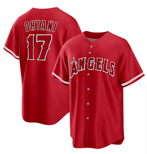 Nouveau maillot de baseball Los Angeles cousu 2025 OHTANI 17 avec tous les logos pour hommes - Product Image 1