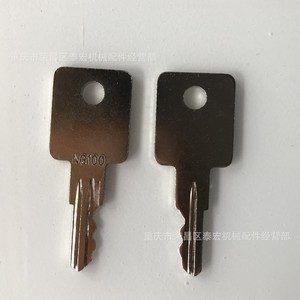 กุญแจ Ng100 หมายเลข 10732926 สำหรับรถยก Terex รถแทรกเตอร์ อุปกรณ์หนัก สวิตช์กุญแจสตาร์ท สีเงิน - Product Image 1