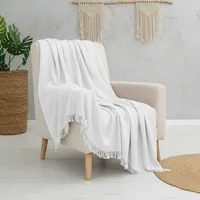 Merlin TV Raft & Sitzdecke in Khaki/Steinbraun/Marineblau/Dunkelgrau – 170x200/180x300cm Weitere Farben Elegante Überwürfe für Komfort & Stil