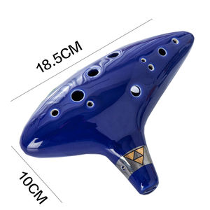 Hotsell Multi Color Instrumento Musical <span class=keywords><strong>Flauta</strong></span> 12 Agujero C Clave Alto Cerámica <span class=keywords><strong>Ocarina</strong></span> Para Principiantes - Product Image 6