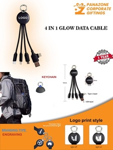 Bền 4 trong 1 Glow Cáp dữ liệu với LED Light Up thiết kế cho sạc nhanh và truyền dữ liệu tương thích với loại C - Product Image 6