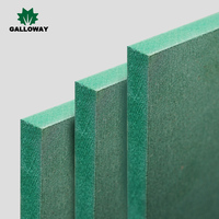Vente en gros de panneaux MDF HDF verts de 6/9/12/15/18 mm, panneaux MDF imperméables, panneaux en fibre résistants à l'humidité HMR