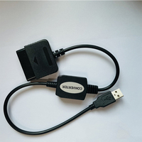Cable de alta calidad para PS2 a cable Adaptador convertidor USB para cables de controlador de PC y PS3