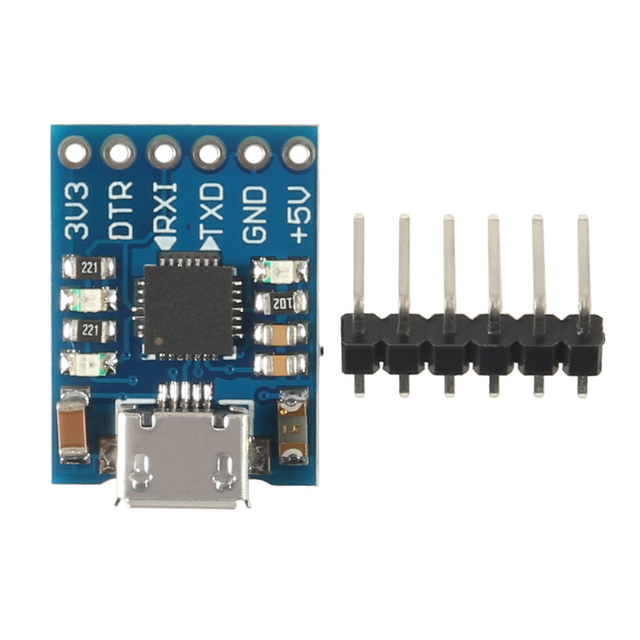 Popular 6 Pin Serial Converter CP2102 Mirco USB to TTL UART Download Module