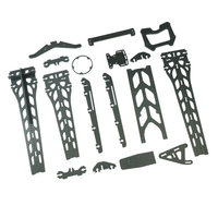 Pièces de drone en fibre de carbone haute résistance RGP-018, composants légers pour drones, châssis de course FPV, usinage CNC personnalisé Rongui brillant/mat
