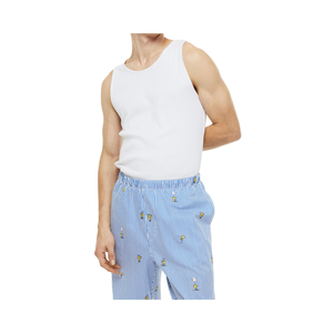 กางเกงจ็อกเกอร์ผู้ชายพิมพ์ลายดิจิทัลแบบใหม่ เอวกลาง ผ้าฝ้าย ชุดนอน กางเกงเลกกิ้งฤดูร้อน ปักลาย OEM น้ำหนักเบา - Product Image 1