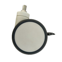 Roulette ABS avec frein pour équipements et accessoires médicaux Roulette pour chariot pivotant médical Funiturel lits d'hôpital