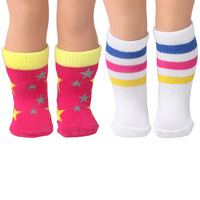 Nouveau style de chaussettes pour poupées, style été, accessoires pour poupées en tissu, bas longs, directement de l'usine