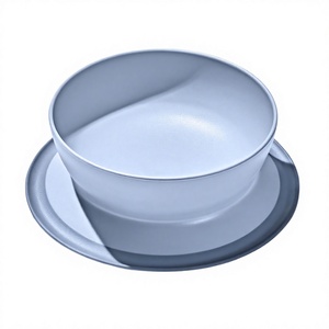 Hilim SCG Adorable Juego de Accesorios de Alimentación para Bebés con Forma de Manzana, de Silicona, Sin PVC, de Flujo Lento, con Patrón Impreso, Tazón, Tapa y Plato - Product Image 2