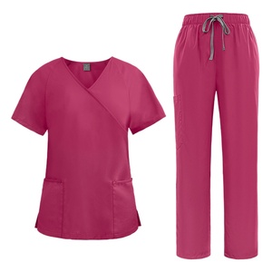 42186 cuello de empalme lazo en la espalda hombres ropa de moda mujer ropa mixta uniformes médicos personalizados enfermera - Product Image 1