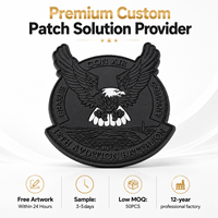 Patch tactique 3D en PVC personnalisé par le fabricant, motif Aigle, durable, badge moral, patchs en caoutchouc souple PVC auto-agrippants pour vestes et uniformes
