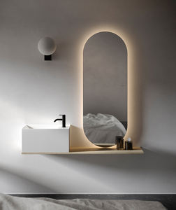 Miroir <span class=keywords><strong>de</strong></span> salle <span class=keywords><strong>de</strong></span> bain à LED avec éclairage et fonction anti-buée Dimmable économie d'énergie 3 couleurs <span class=keywords><strong>de</strong></span> lumière - Product Image 3
