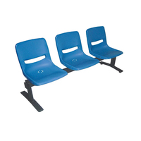 Banc extérieur commercial de sièges de sport de mobilier pour les salles d'attente de réception d'hôpital d'aéroport banc en métal pour l'usage d'hôtel de parc