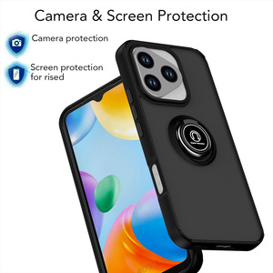 Cubierta completa a prueba de golpes con soporte para anillo TPU PC funda transparente para teléfono móvil para Samsung S25 S24 S23 S22 S21 S20 <span class=keywords><strong>Ultra</strong></span> Plus FE - Product Image 2