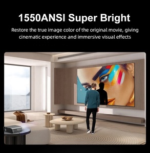 Best Smart <strong>Projector</strong> 4K <strong>WiFi</strong> 5G <strong>Android</strong> 9.0 <strong>4</strong>+64G 1550ANSI Lumens Full HD LCD <strong>LED</strong> Outdoor <strong>Projector</strong> Portable Beam - Product Image 5