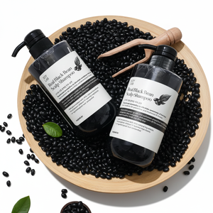 [SOY LAB] Ensemble de soins du cuir chevelu aux haricots noirs biologiques Shampooing (500 ml) Ampoule au miel pour cheveux colorés - Contrôle du sébum - Nourrissant et hydratant - Product Image 2