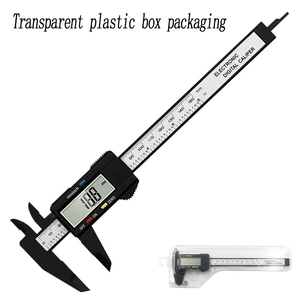 Digital Vernier Caliper LCD elektronik Altimeter mikrometer alat ukur penggaris plastik 0-150mm 0-100mm DIY OEM tersedia - Product Image 2