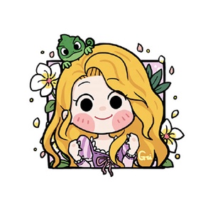 Drofe Q706 dibujos animados princesa pintura por números kits DIY pintura al óleo para niños 20x20cm lienzo pintura al por mayor - Product Image 3