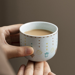 Taza de Café de Porcelana Retro YUBIN, la Más Vendida del Sudeste Asiático, de Alta <span class=keywords><strong>Calidad</strong></span> para Uso en el Hogar y al Aire Libre, Apta para Lavavajillas y <span class=keywords><strong>Microondas</strong></span> - Product Image 2