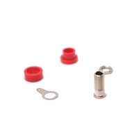 Connecteur de douille de panneau en pcb, prise banane 5x4mm, outil d'enseignement en nickel, liage de la sonde de test, connecteur de douille
