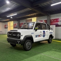 Pick-up électrique Xingpeng 50 kW, 4 portes, cabine double, 4 places, hybride, phares LED, freins à disque, batterie au lithium, 101-200 km d'autonomie