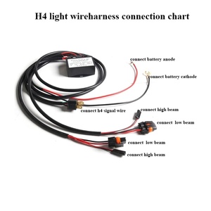 Sanvi 12V 24V 75W H1 H4 H7 9005 9006 Relay Wire Harness for Bi Xenon LED Projector Lens Installation Car Light Accessories - Product Image 3