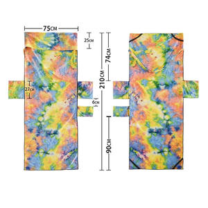 Asciugamano ad asciugatura rapida in microfibra personalizzato lettino da piscina per prendere il sole Beach Hotel Lounge asciugamano antiscivolo per sedia Tie-Dye - Product Image 3