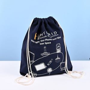 Sacs à cordon en toile personnalisés, nouveau design promotionnel, écologiques, recyclés, avec logo imprimé pour les clients - Product Image 1