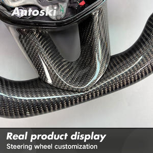 Volante Deportivo de Cuero Personalizado con Fibra de Carbono Real para <span class=keywords><strong>Cadillac</strong></span> CT4 CT5 <span class=keywords><strong>CT6</strong></span> XT5 XT4 ATS CTS-<span class=keywords><strong>V</strong></span>, Interior de Auto de Lujo - Product Image 5