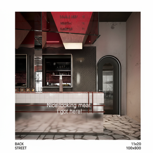 Comptoir vitrine de café moderne éclairé par LED Solutions de décoration intérieure de café personnalisé - Product Image 1