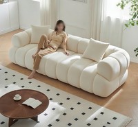 Chaise longue moderne en tissu et mousse compressée pour appartement, atelier, salon, hôtel, usage domestique, mobilier de maison