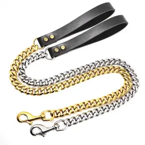 PNB Pet Stainless Steel Dog Choke Chain Collar Thick Dog Chain Pitbull Iron Dog Chain Leash Supplier