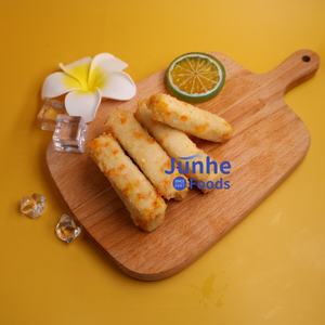 Filetes de pescado <span class=keywords><strong>congelado</strong></span> crujientes precocinados listos para el calor con etiqueta privada OEM, tiras de pescado de queso empanado IQF con certificación Halal para servicio de alimentación - Product Image 5