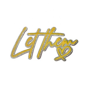 Pembe Teal siyah Glitter işlemeli yamalar aşk kelimeler ile şapka sevgililer günü hediyeleri için farklı renkler - Product Image 5