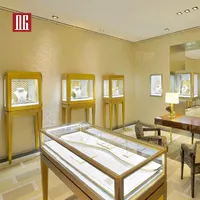 Dg showcase armário vertical de joias, personalizado luxo da loja de joias de exibição de armário de alta qualidade
