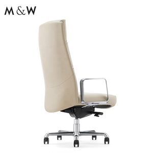 M & W Moderne Designer Arm Executive Lederen Hoge Rugleuning Draaibare Ergonomische Bureaustoel - Product Image 5