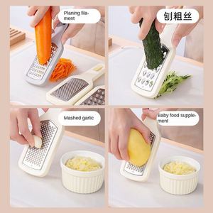 Three-in-One Stainless Steel Kitchen Tool Household Multifunctional Grater for Carrots Eco-Friendly Garlic <b>Shredder</b> Machine - Product Image 3