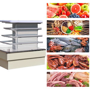 Armoire de congélateur réfrigérée d'affichage de rideau d'air commercial pour la nourriture cuite de légume de fruit de <span class=keywords><strong>produits</strong></span> laitiers de boisson - Product Image 3
