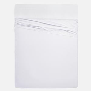 Venta al por mayor 100% algodón liso sábana bajera 300tc hilo grado a duradero respetuoso con el medio ambiente para Hotel Spa Home Hospital - Product Image 1