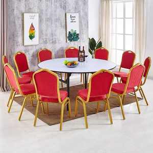 Wholesale Cheap Plywood Hotel Banquet <strong>Folding</strong> <strong>Table</strong> Restaurant <strong>Round</strong> <strong>Table</strong> for Events - Product Image 5
