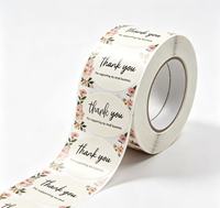 Étiquettes autocollantes en papier artistique imperméables avec logo personnalisé imprimé en couleur CMYK pour les fêtes, Noël, les cadeaux et l'emballage