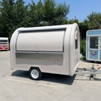 Cuisine mobile en aluminium de qualité supérieure 3m/9,84ft, camion de restauration rapide avec machine à crème glacée et à bonbons