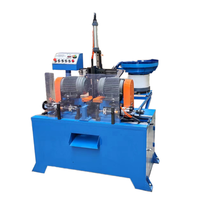 Machine à chanfreiner pneumatique automatique légère à double tête avec engrenage pour chanfreinage rapide des tuyaux courts