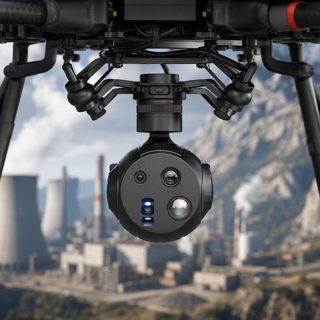 SIYI UniPod MT11 AI Gimbal Camera 3-Axis Stabilized Four-Sensor Pod Thermal LRF 11X Zoom 48MP for Industrial UAV Inspection