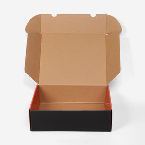 Boîte pliable en carton ondulé rouge et noir pour appareils électroménagers, impression numérique, emballage personnalisé pour envoi postal - Product Image 3