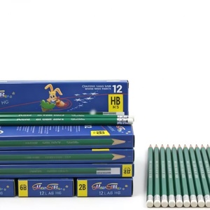 Juego de Lápices HB Estándar de 7 Pulgadas, 12 Unidades en Caja, Papelería Escolar de Regalo Promocional OEM de Alta Calidad con Logotipo Personalizado - Product Image 3